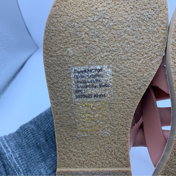 Madewell The Boardwalk Leather Flat Sandals Size 6 NWOB - Picture 7 of 7